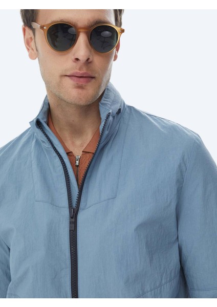 Mavi Regular Fit Gizli Kapüşon Casual Dokuma Mont fiyatları