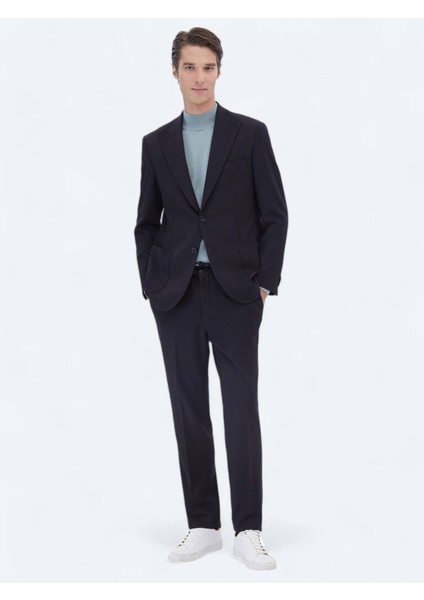 Lacivert Mikro Modern Fit Takım Elbise