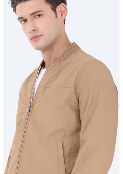 Deve Tüyü Regular Fit Dik Yaka Casual Dokuma Mont fırsatları