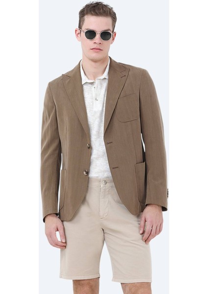 Vizon Düz Modern Fit Ceket