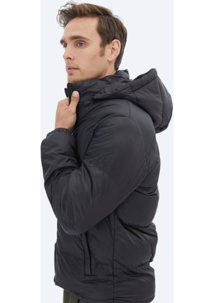 Siyah Regular Fit Casual Dokuma Mont fırsatları