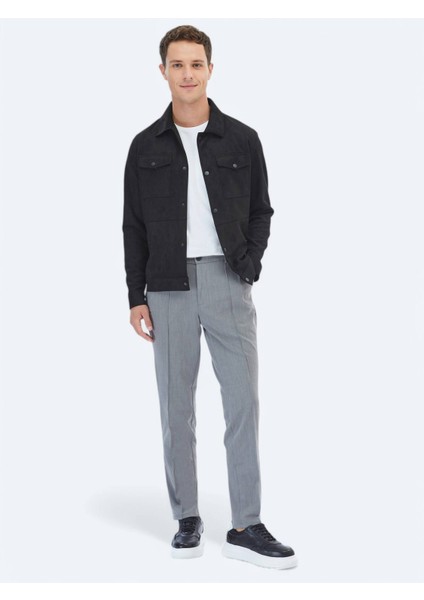 Antrasit Dokuma Jogging Fit Casual Pantolon