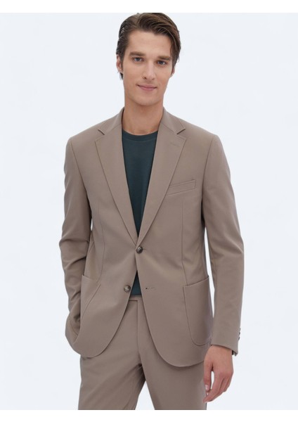 Vizon Düz Modern Fit Kırışmayan Takım Elbise