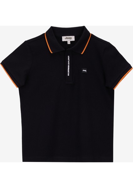 Baskılı Siyah Erkek Çocuk T-Shirt J5SB-TST7755