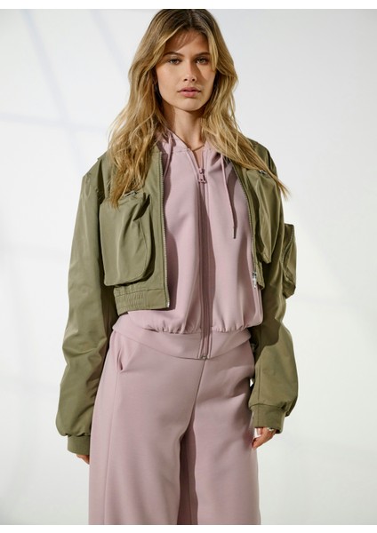 Açık Yeşil Kadın Mont Onlsaga Bomber cc Otw