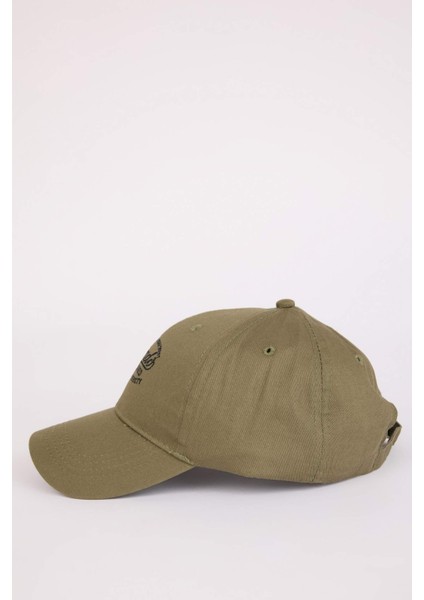 Erkek Nakışlı Pamuklu Cap Şapka D7820AX25SM
