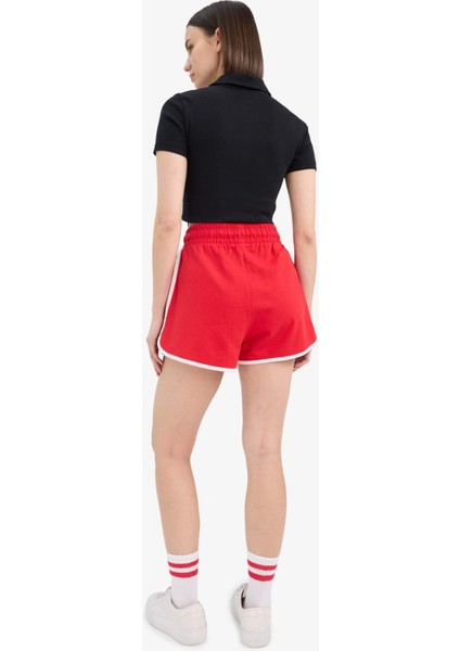 Coool Regular Fit Esnek Belli Bağcıklı Kalın Kumaş Mini Şort A6224AX25SM