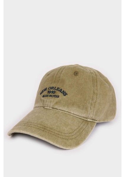 Unisex Etiket Baskılı Jean Beyzbol Basketbol Şapkası D7823AX25SM fiyatları