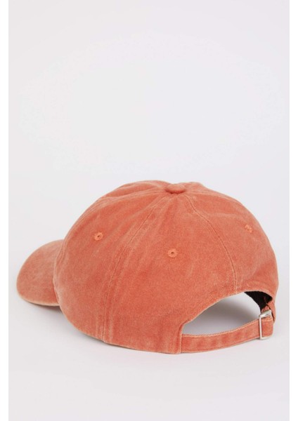 Unisex Etiket Baskılı Jean Beyzbol Basketbol Şapkası D7824AX25SM indirimleri