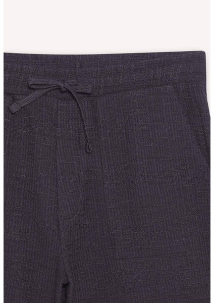 Relax Fit Beli Bağcıklı Bermuda Şort E1236AX25SM