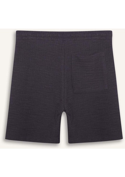 Relax Fit Beli Bağcıklı Bermuda Şort E1236AX25SM