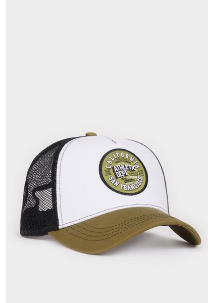 Erkek Etiket Baskılı Dokuma Beyzbol Basketbol Şapkası D7834AX25SM modelleri