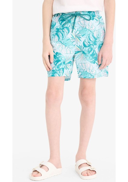 Erkek Çocuk Floral Deniz Şortu E5182A825HS