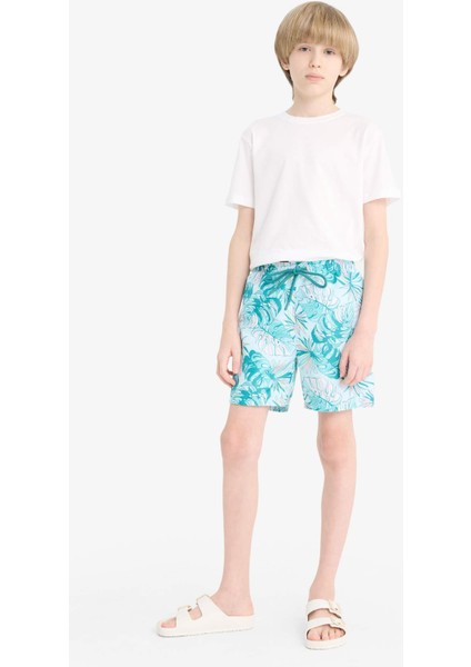 Erkek Çocuk Floral Deniz Şortu E5182A825HS