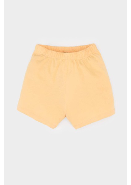 Erkek Bebek Pijama Takımı Baskılı Kısa Kollu Penye Üst Beli Lastikli Şort E1182A525HS