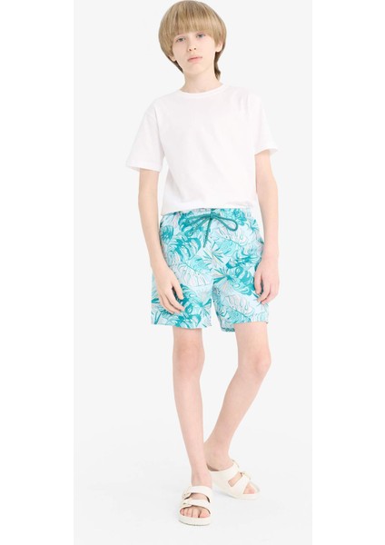 Erkek Çocuk Floral Deniz Şortu E5182A825HS