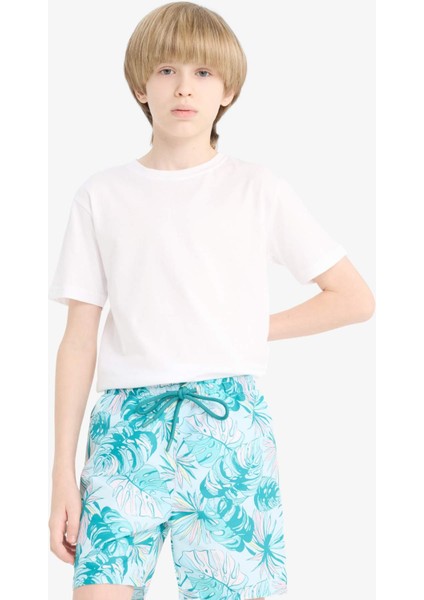 Erkek Çocuk Floral Deniz Şortu E5182A825HS