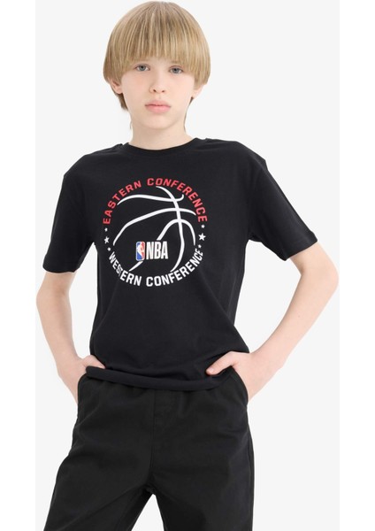 Erkek Çocuk NBA Wordmark Bisiklet Yaka Kısa Kollu Tişört E4835A825SM modelleri