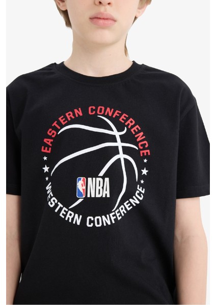 Erkek Çocuk NBA Wordmark Bisiklet Yaka Kısa Kollu Tişört E4835A825SM indirimleri
