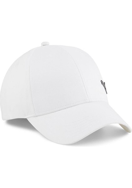 Metal Cat Cap Unisex Beyaz Günlük Şapka 02126960