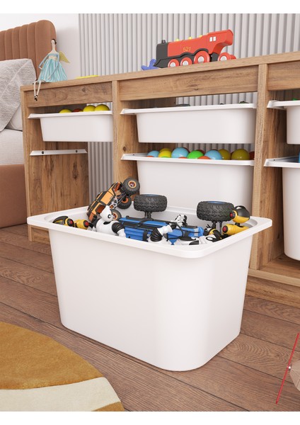 Tidy Çok Amaçlı 3+3 Sepetli Oyuncak dolabı