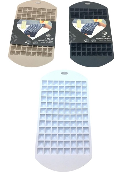 Mini Piramit Silikon Buzluk Kalıp (4989)