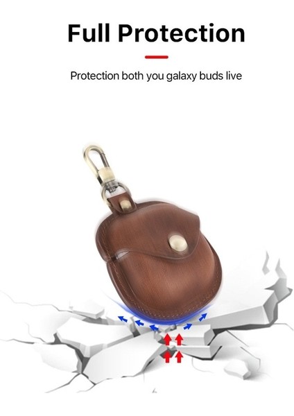 CF1119 Pro Için Galaxy Buds Pro Crazy Horse Deri Case Cof (Yurt Dışından)