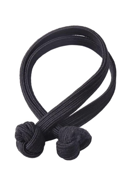 Düğümlü Saç Ipi Elastik Saç Bantları Bağları Scrunchie Saç Bantları Çift Düğüm Yay At Kuyruğu Tutucu HeaddresscolorSiyah (Yurt Dışından)