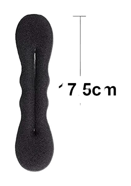 Sünger Saç Stil Araç Plastik Döngü Kıvırcık Saç Makin Saç Scrunchie Kafa Bandı Twist Donut Bök Körçi Saç Bantları Saç Modeli AraçA-17.5cm (Yurt Dışından)