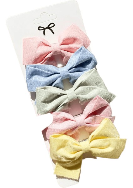 5/7pcs Mini Bebek Kız Saç Klipli Toddler Kız Güzel Patlama Yan Klip Sevimli Çiçek Yay Tavşan Prenses Saç Tokası1615-2 (Yurt Dışından)