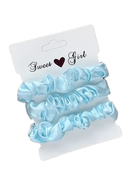 3/5/6pcs At Kuyruğu Tutucu Lastik Bant Elastik Saç Bandı Ipek Saten Scrunchies Düzli Saç Ropecolor10-3pc (Yurt Dışından)