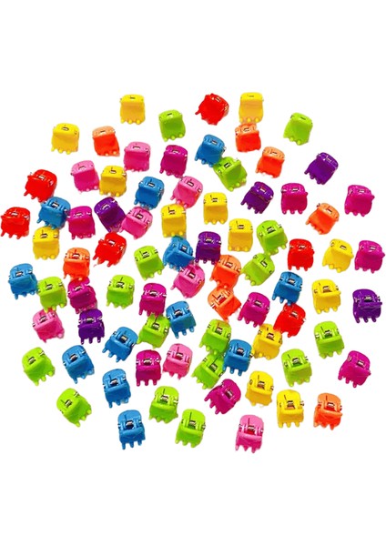 40/50PCS Girs Sevimlili Çiçek Yıldızı Taç Küçük Saç Pençesi Güzel Saçları Süslemek Pençe Klipsleri Çocuklar Tatlı 1/boyut40PCS (Yurt Dışından)