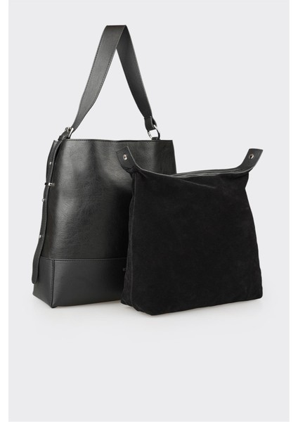 Siyah Kadın Omuz Çantası