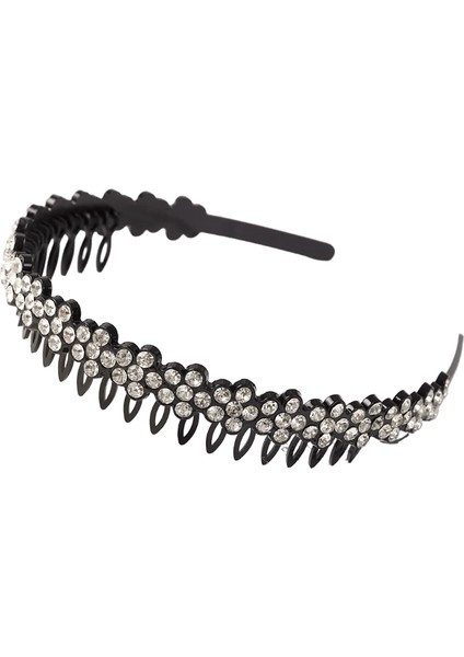 Unisex Alice Saç Bandı Çerçeve Kafa Bandı Erkek Spor Saç Band Çember Top Çift Bangs Çiçek Rhinestone Saç AksesuarC Çok Molor (Yurt Dışından)