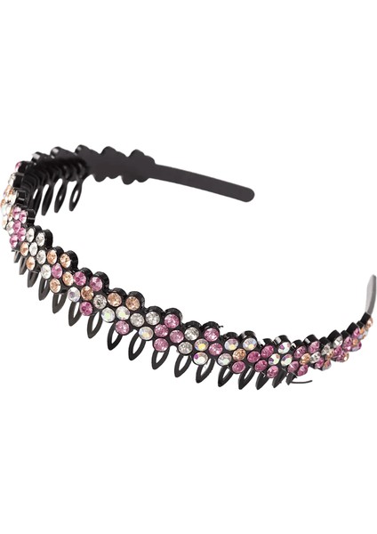 Unisex Alice Saç Bandı Çerçeve Kafa Bandı Erkek Spor Saç Band Çember Top Çift Bangs Çiçek Rhinestone Saç AksesuarC Çok Molor (Yurt Dışından)
