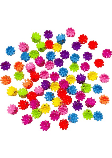 40/50PCS Girs Sevimlili Çiçek Yıldızı Taç Küçük Saç Pençesi Güzel Saç Dekorasyon Pençe Klipsleri Çocuklar Tatlı 7/boyut40PCS (Yurt Dışından)