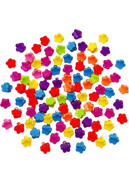 40/50PCS Girs Sevimlili Çiçek Yıldızı Taç Küçük Saç Pençesi Güzel Saç Dekorasyon Pençe Klipsleri Çocuklar Tatlı 8/boyut40PCS (Yurt Dışından)