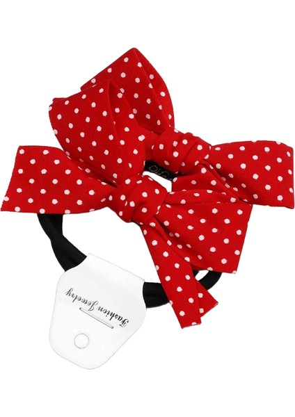 2pcs Bebek Moda Papyon Lastik Bant Elastik Saç Kırmızı Knot Aşk Dalga Spot Saç Kelebeği Tavır 4 (Yurt Dışından)