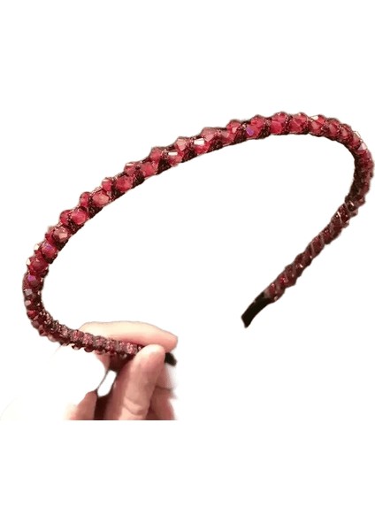 Moda Kristal Çerçeve Başlık Kafa Bandı Vintage Saç Bantları Saç Bandı Kasnağı Düğün Partisi Şarap (Yurt Dışından)