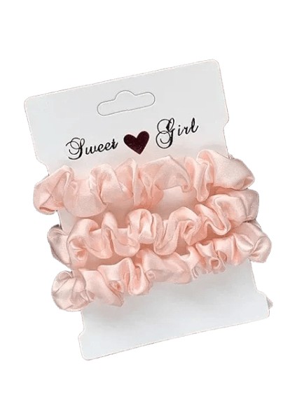 3/5/6pcs At Kuyruğu Tutucu Lastik Bant Elastik Saç Bandı Ipek Saten Scrunchies Düzli Saç Ipi Rengi2-3pc (Yurt Dışından)
