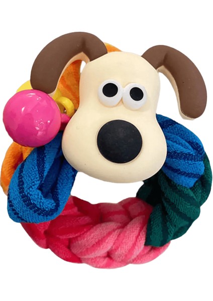 Koreli Sevimli Köpek Elastik Saç Bantları Kawaii Karikatür Gökkuşağı Saç Halat Bağları Saç Bantları Çocuklar KolGökkuşağı (Yurt Dışından)