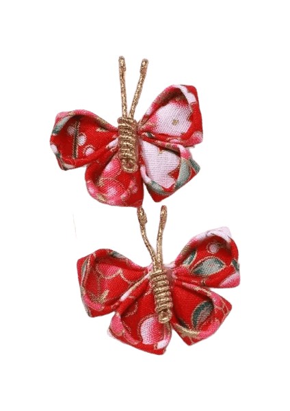 2pcs/set Saç Klipsi Gradyanı Akın Altın ile Saç Tokası Sevimli Gazlı Bez Tavırları Çocuk Hediye Color3558-5 (Yurt Dışından)