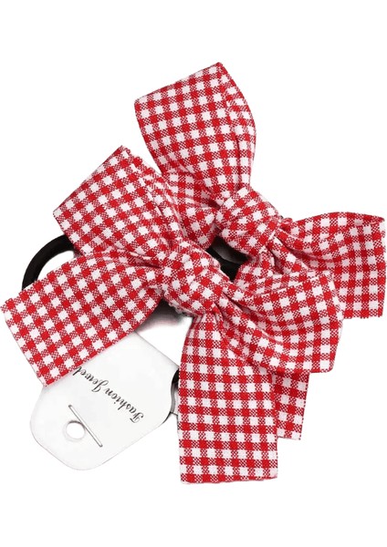 2pcs Bebek Moda Papyon Lastik Bant Elastik Saç Kırmızı Düğüm Aşk Dalga Spot Saç Kelebeği Şapı 1 (Yurt Dışından)