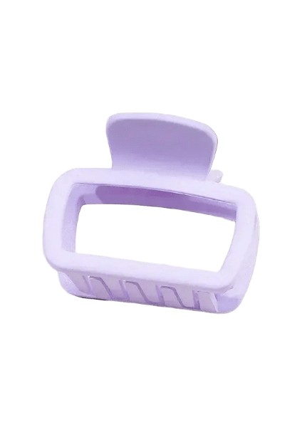 Küçük Saç Pençe Klipleri 5.2cm Kare Yüksek At Kuyruğu Klip Kelepçesi Korece Korece Mat Kaymaz Saç Stil Mor (Yurt Dışından)