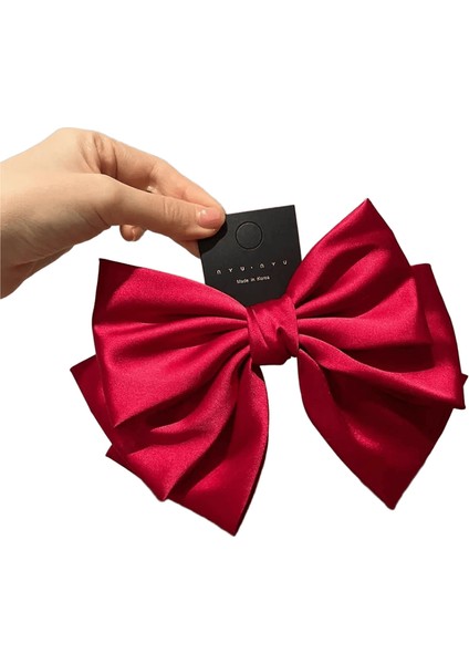 Dişi Saten Yay Saç Tokası At Kuyruğu Klip Iki Katmanlı Bowknot Şeridi Bahar Aksesuarlar Kore Moda ElegantcolorKahve (Yurt Dışından)