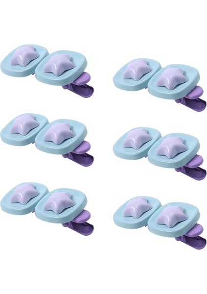2pcs Pembe Yıldız Pentagram Saç Klipsi Jöle Kristal Tatlı Saç Tokası Ördek Bıçağı Klips Şapka Estetik Y2K Harajuku Mavi (Yurt Dışından)