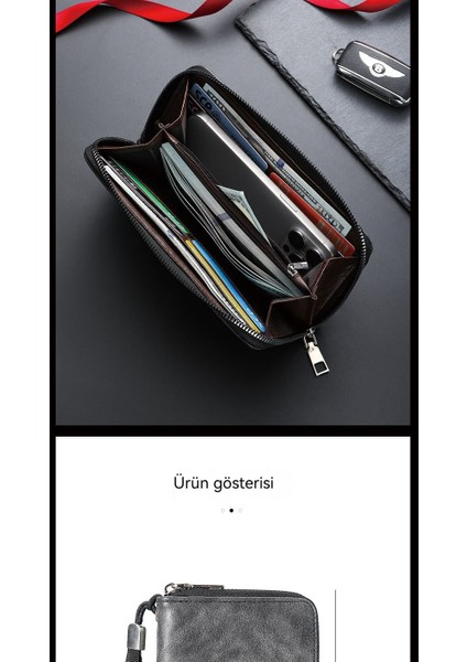 Yeni Erkek Rahat Çoklu Kart Uzun Cüzdan Çanta (Yurt Dışından) fiyatları