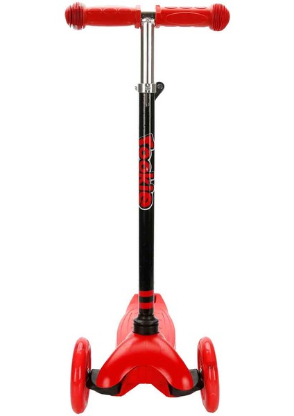 Rookie 3 Tekerlekli Işıklı Kırmızı Mini Scooter