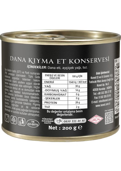 5'li Süper Paket - Hazır Yemek / Dana Kuşbaşı Et Konservesi - Etli Kuru Fasulye - Etli Nohut - Dana Kıyma Et Kosnervesi - İzmir Köfte 200g