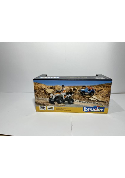Jeep Cross Safari Aracı Kasklı Pilotu Mavi BR02541